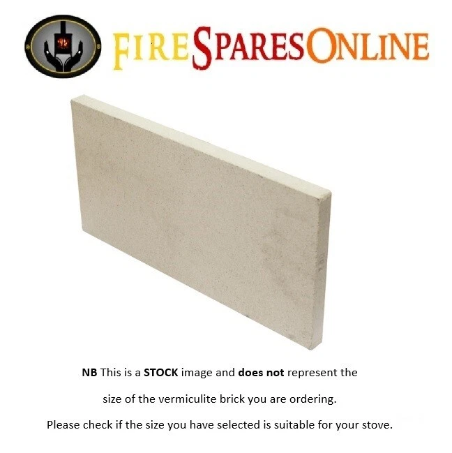 Woodburner/Multi-fuel Stove Fire Brick 330mm x 200mm x 25mm DIY you cut to  size | eBay