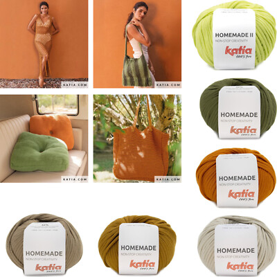 Katia HOMEMADE / HOMEMADE II Bändchengarn für Accessoires Taschen Körbe Homedeko