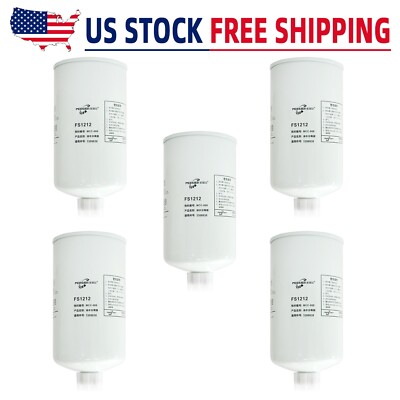 FS1212 Fuel Water Separator Filter Fit Freightliner Kenworth Peterbilt Lot of 5