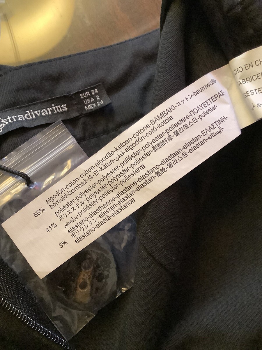 Mini-jupe Noire Femme Stradivarius - Taille S (EU 34 / US 2) Neuve Avec étiquette - Coupe Polyvalente
