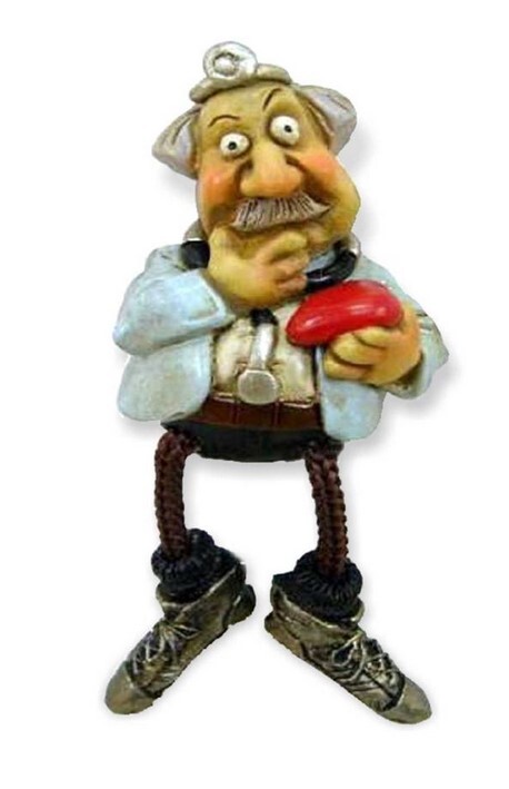 Doctor Doctor Souvenir Magnet Poly Dangling Legs Cord Feet