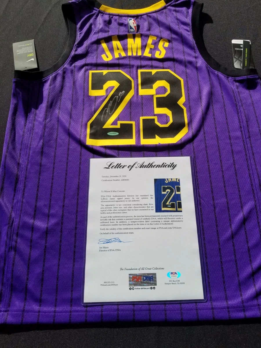 novela casamentero Mexico LeBron James Signed Lakers City Edition Jersey UpperDeck PSA/DNA Authentic...  | eBay