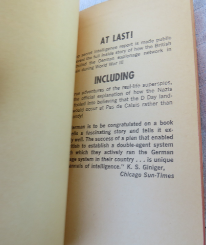 The Double-Cross System in the War of 1939 to 1945 JC Masterman 1972 1st Ed. PB - Picture 3 of 11