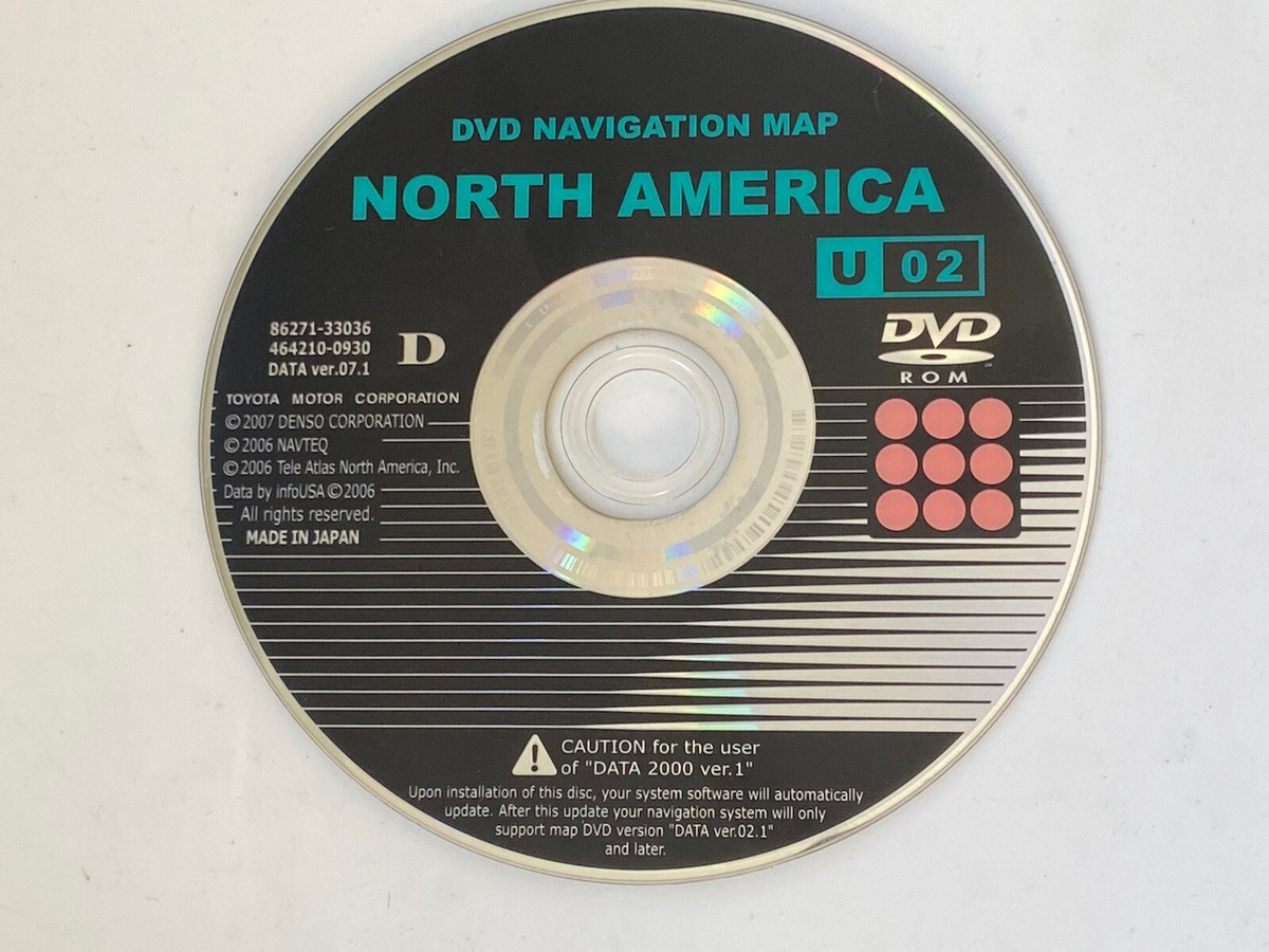 TOYOTA LAND CRUISER LEXUS GX430 FACTORY TOYOTA NAVIGATION DVD U02