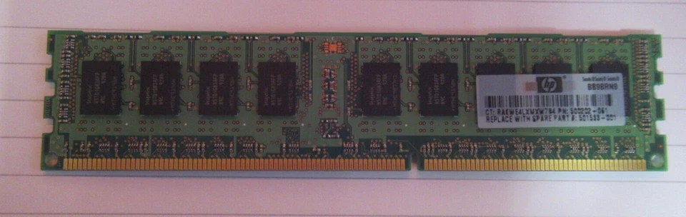 Hynix HMT125R7AFP8C-H9 500202-061 4GB 2x2GB PC310600 DDR3-1333MHz ECC CL9 Memory - Image 4 of 4