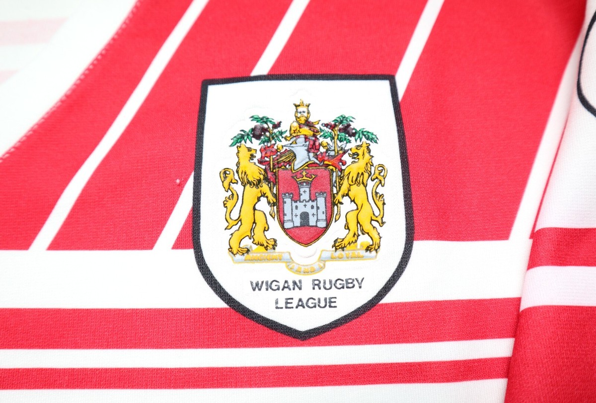 WIGAN WARRIORS 1990/1991/1992 HOME RUGBY LEAGUE SHIRT JERSEY