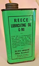 Reese Automatic Sewing Machine Oil Can Lubricating Oil G-90 Empty 8 Fl Oz USA