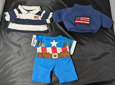 Build-a-Bear Clothes Lot 3 Pcs  Patriotic/Fourth of July theme 
