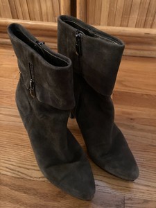 tahari suede booties