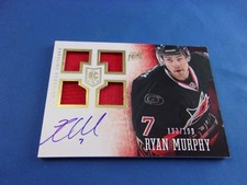 Panini Prime Hockey 13-14 RC Rookie Autograph Jersey Ryan Murphy 107 193/199