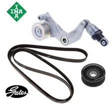Belt Tensioner & Idler Pulley Drive Belt Kit OES for Honda Civic 1.8L 12-15