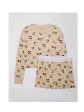American Eagle Snoopy Plush PJ Set Women  s Sz L