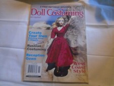 DOLL COSTUMING NOVEMBER 2001 clothing shoes gowns patterns , how to magazine