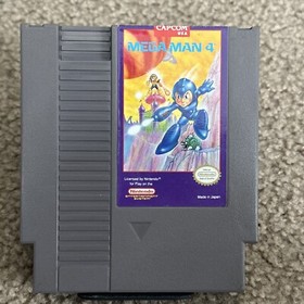 Mega Man 4 (Nintendo Entertainment System, 1992) NES game WORKS! Authentic OEM