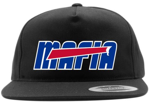Buffalo Bills Bills Mafia Text Logo Snapback Hat - Picture 4 of 4