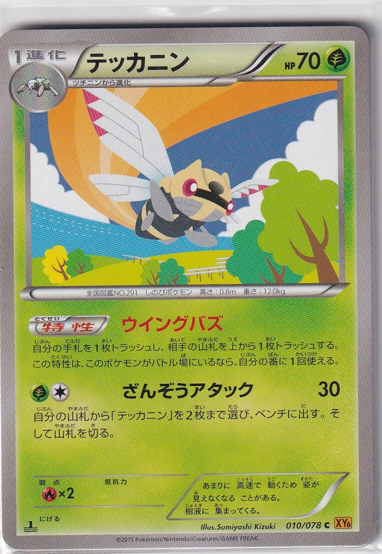 Pokemon Card XY6 Emerald Break No. 10/78 Ninjask 1st Edition Japanese