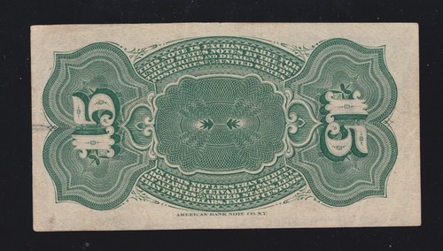 US 15c Fractional Currency Note 4th Issue FR 1267 XF-AU (-006) - Picture 2 of 2