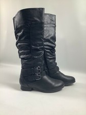 Women s Top Moda Black Coco-20 Zip/Strap Boot...