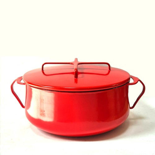XL Vintage Dansk Kobenstyle Pot, Red Enamel, Jens Quistgaard, JHQ - Picture 2 of 14