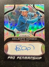 2019 Panini Prizm Pro Penmanship Adalberto Mondesi