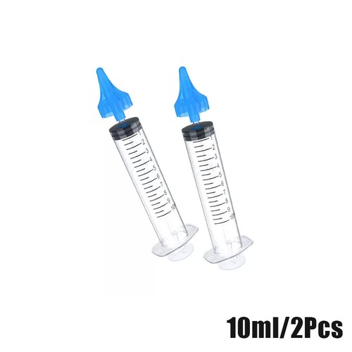 2Pcs Ear Cleaner Irrigation Kit Ear Wax Removal Tool Water Washing Syringe 10ML. - Picture 2 of 11