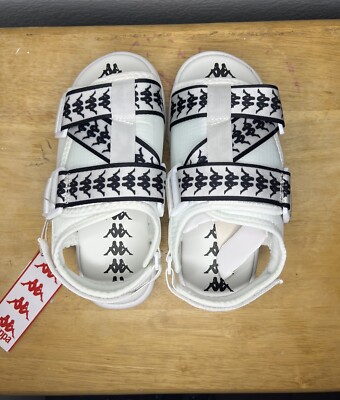 Kappa 222 Banda Mitel 2 Kids Unisex Shoes Sandals White Black Kids Size 3