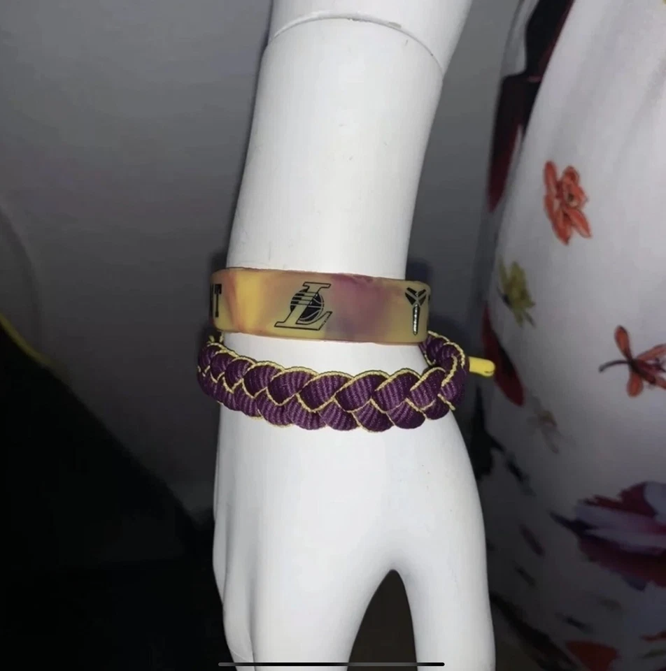 KOBE BRYANT UNISEX 可调弹力运动手链 2 件套 — 第 4/4 张图片