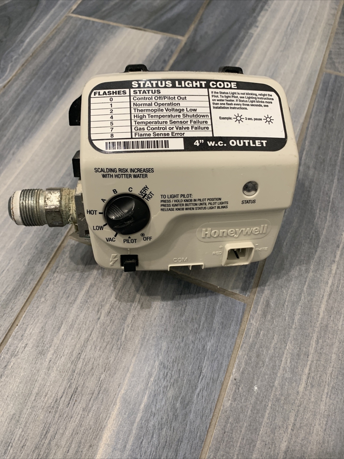 Honeywell Water Heater Gas Valve P WV8840B1158 eBay