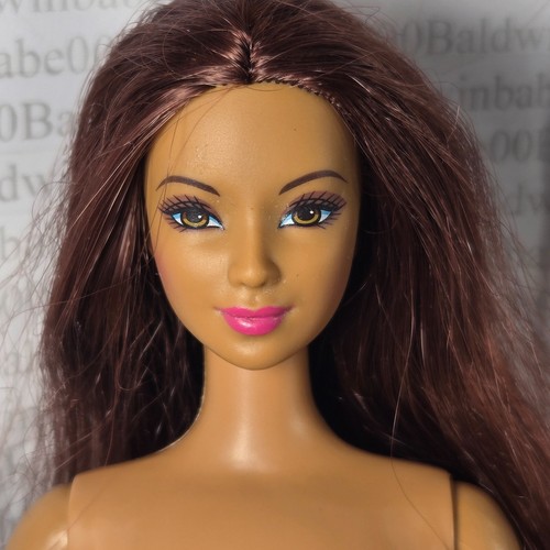 A20 ~ NUDE BARBIE DEEP AUBURN BROWN EYES FRUIT STYLE KAYLA LEA DOLL FOR OOAK - Picture 2 of 8