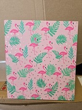 Greenroom Flamingo Print Binder 1" Rings