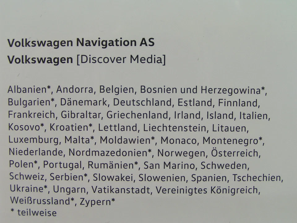 32 GB SD CARD NAVIGATION AS EUROPA V12 2021 VW DISCOVER MEDIA 2 ARTEON GOLF POLO - Bild 3 von 4