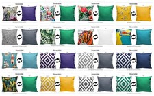 Printed Waterproof Garden Cushion Covers Case Scatter Outdoor Sofa Decor 43x43cm