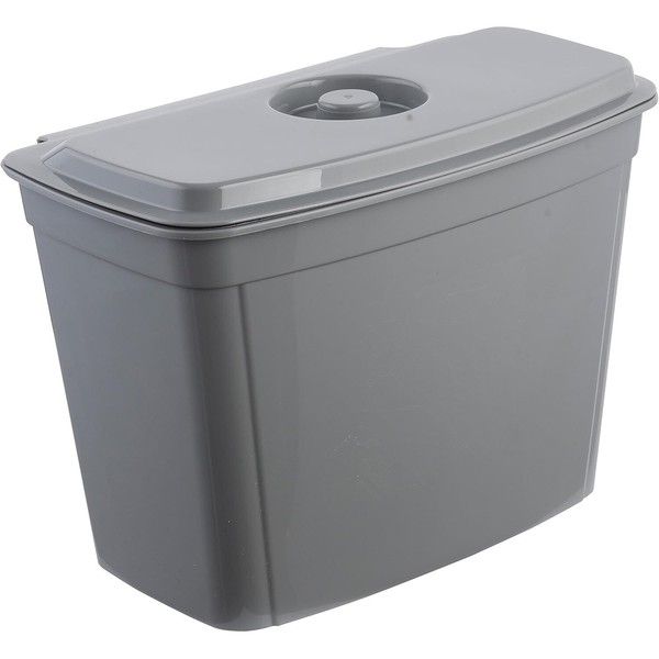 Papelera colgante Keeeper para armarios con tapa gris Modelo1031213000000