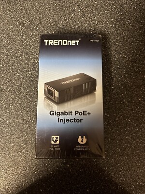 TRENDnet (TPE-115GI PoE+ Full Duplex Gigabit Injector) New Sealed