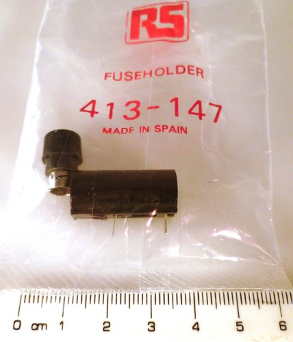 RS 413-147 PCB Mount Fuse Holder 20x5mm 6.3A 250V OM0528B