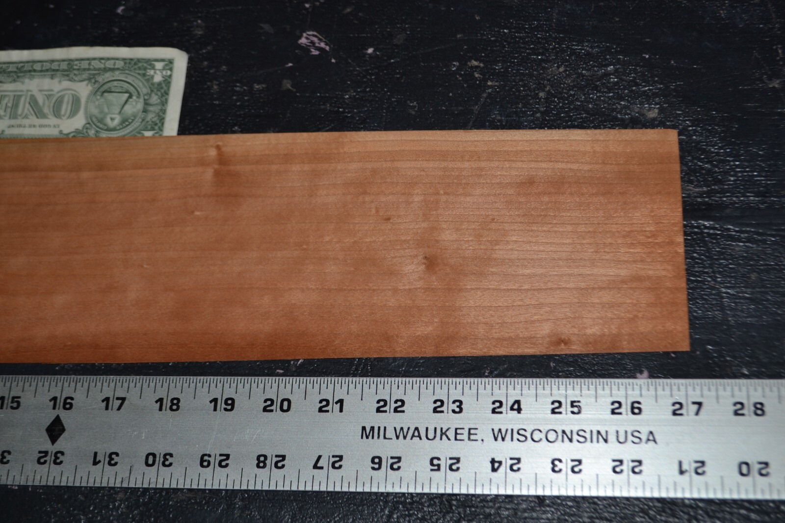 Cherry Raw Wood Veneer Sheet 4.5 x 26 inches 1/42nd                March35135-80