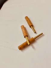 Oboe tubes staples 47.0 mm- natural cork . CNC machined in USA - 10 pcs lot