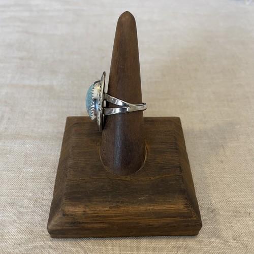 Vintage Sterlingsilber Ring Größe 8,25 Oval Original Türkis - Bild 4 von 9