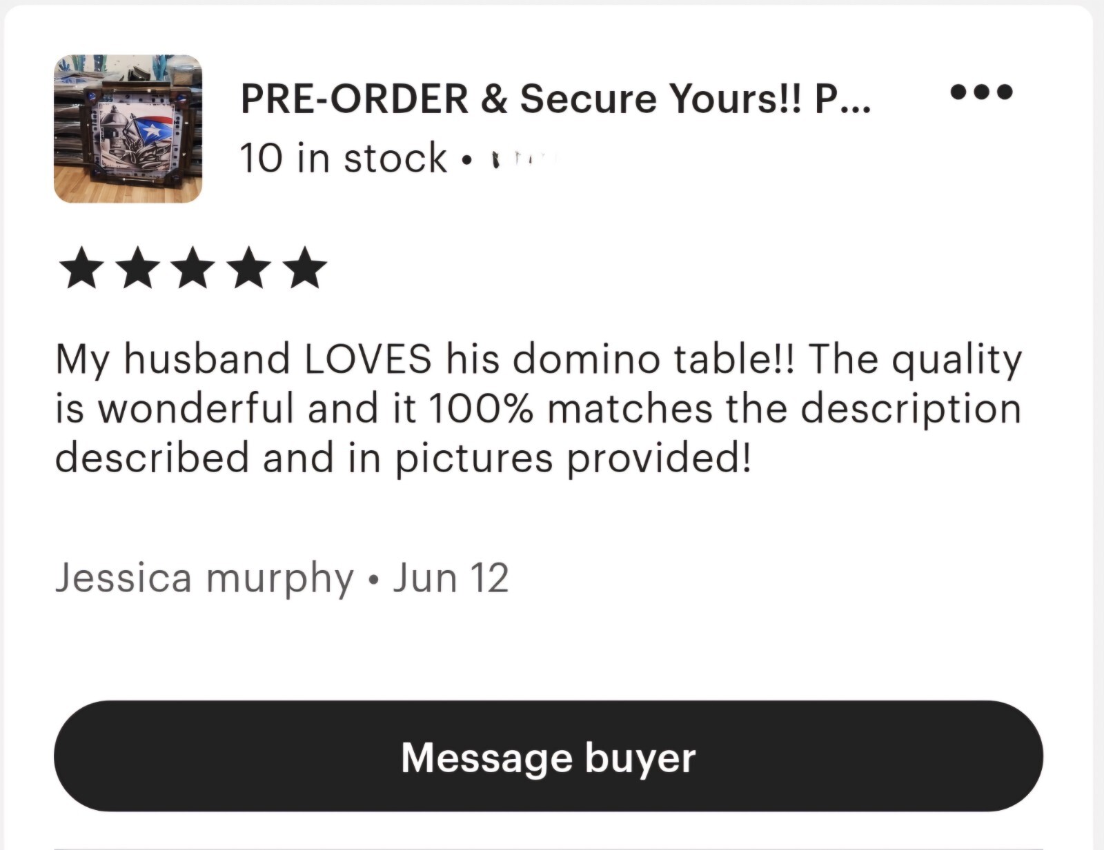 35" X 35" Big Handmade Domino Table: All Wood Folding Legs, Jamaican Flag Pride