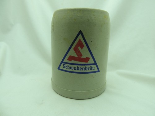 Schwabenbrau vintage ceramic stonewear 0.5L BEER STEIN MUG  - Picture 1 of 7
