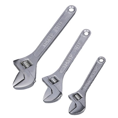 1PC Adjustable Wrench Large Openin Long Handle Universal Spanner Repair Tools^
