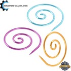 3 Pcs Curved Needles Spiral Cable Knitting Addi Circular Butterfly Paper Clips *