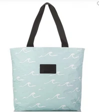 NWT ALOHA COLLECTION Day Tripper Tote Bag, Lemu Blue, Expandable