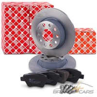 Febi Bremsscheiben Ø272+BELÄGE Hinten FÜR Audi A3 Seat Leon Skoda Yeti VW Golf 6