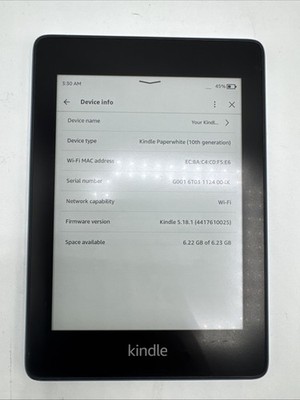 Amazon Kindle Paperwhite 4 PQ94WIF 10th Gen. 8GB WiFi Blue Zx4 | eBay
