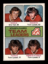 1975 O-Pee-Chee NHL #313 Eric Vail/Tom Lysiak TL EXMT/EXMT+ X3614077