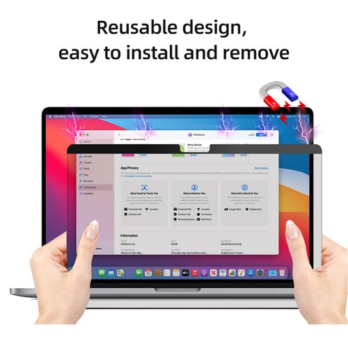 2021 Version Reusable Magnetic Film Ultra-thin Screen Film Easy Installatio SLK - Photo 2 sur 9