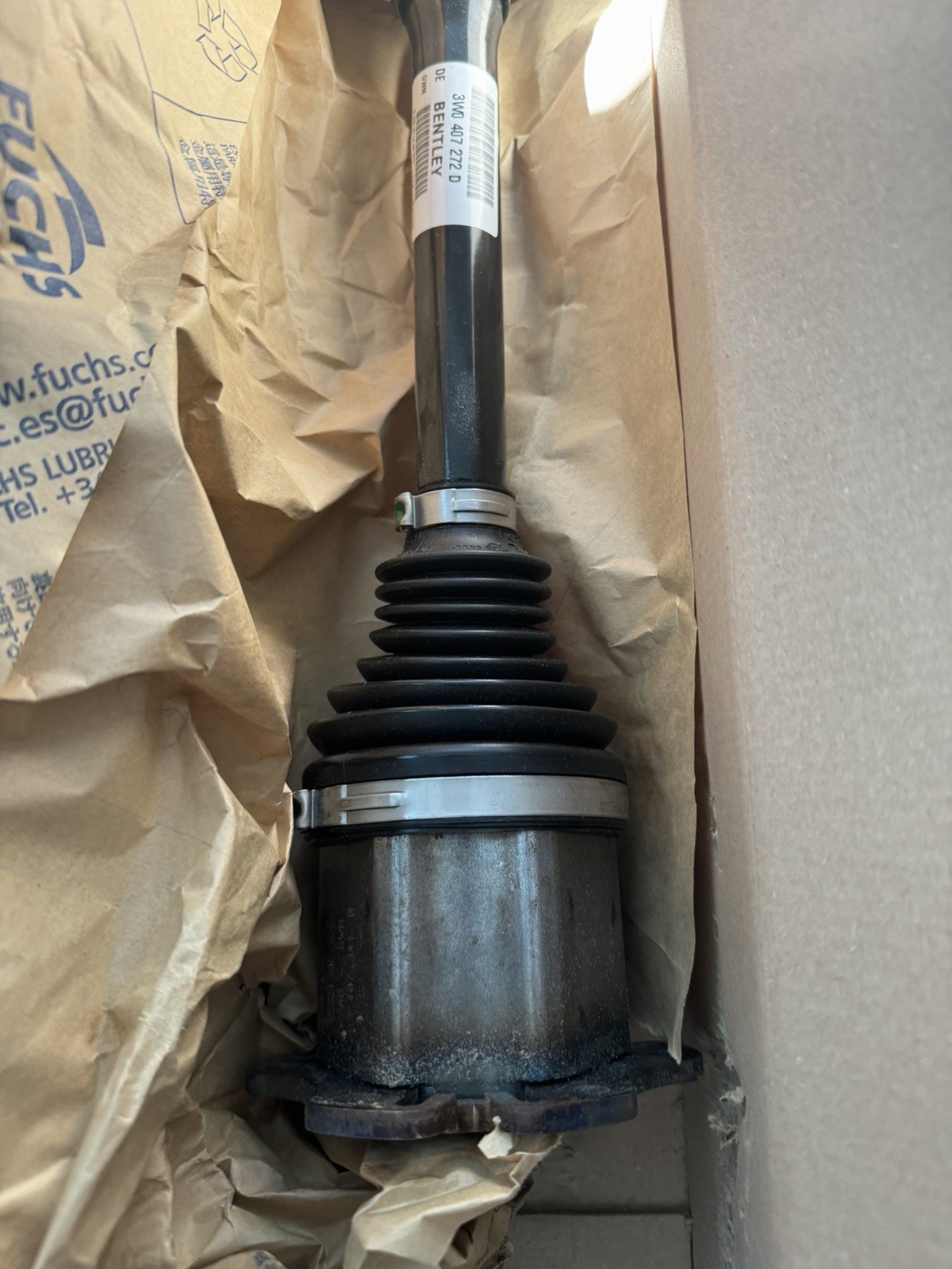 2014 bentley continental GT Speed Front Axle (Right)Drive Shaft OEM