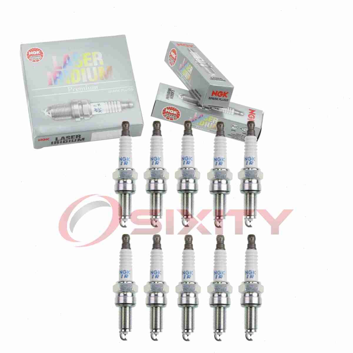 10 pc NGK 92743 DIMR8C10 Laser Iridium Spark Plugs for 09482-00600 Ignition uo