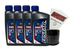 OEM 1999-2020 Suzuki GSX1300R Hayabusa 10w40 Full Synthetic Oil Change Kit